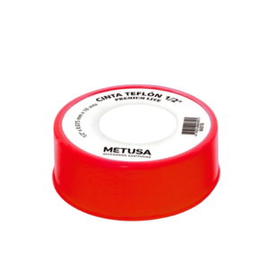 Cinta teflón 1/2"x0.075mmx10mts Metusa
