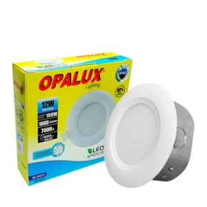 Pack 12 Luz Techo Dicroico Caja Octogonal 12w Opalux