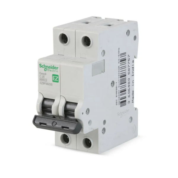 Interruptor Termomagnético Schneider Electric Easy 9 2x25A en PVC Blanco
