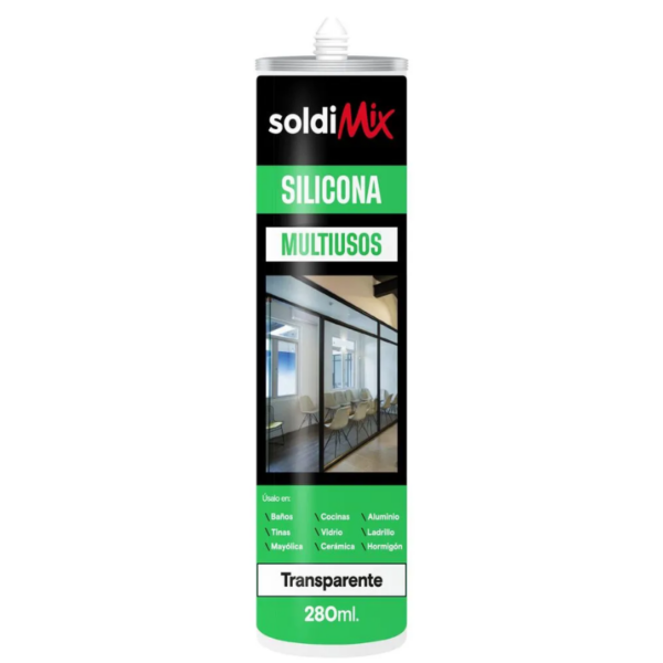 Silicona Multiusos Soldimix Transparente 280ml