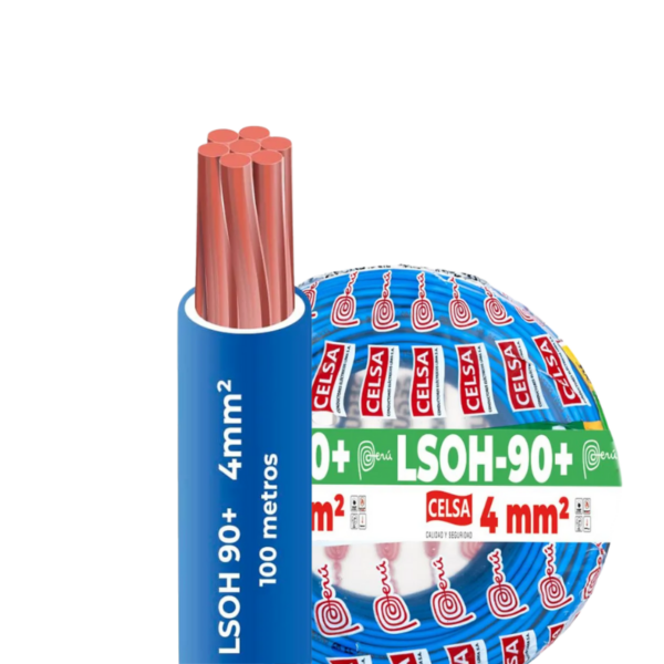 Cable Libre halógeno 90c 4mm 2 Celsa (Lsoh) azul