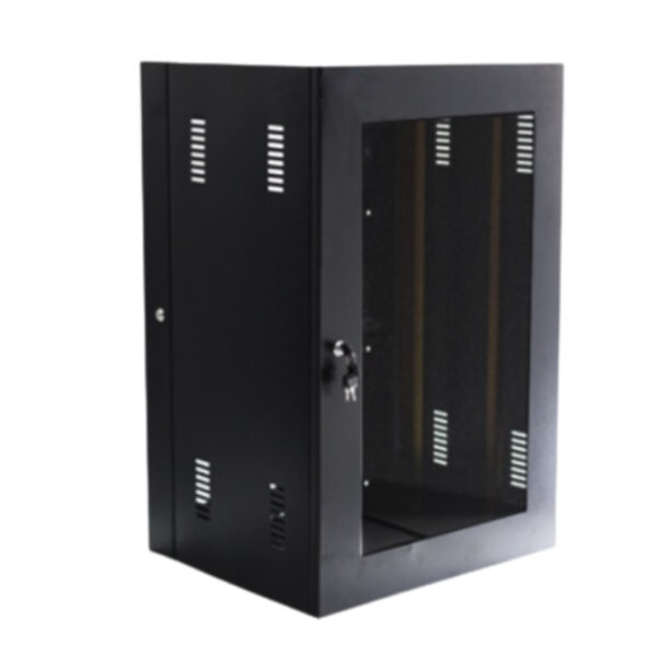 Gabinete de 12 RU Pared Nacional Abatible-Puerta de Vidrio